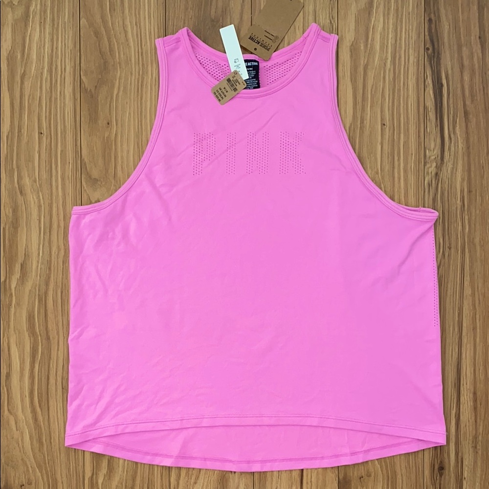 Victoria's Secret PINK Active Seamless Tank Size M in Pink